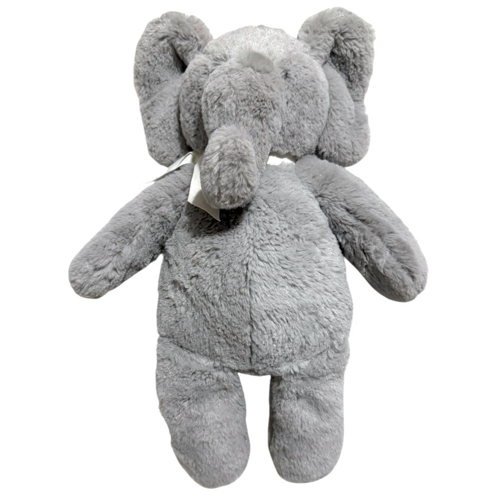 Pottery Barn Kids Gray Plush Elephant Stuffed Animal 17.5" Nursery Decor Toy